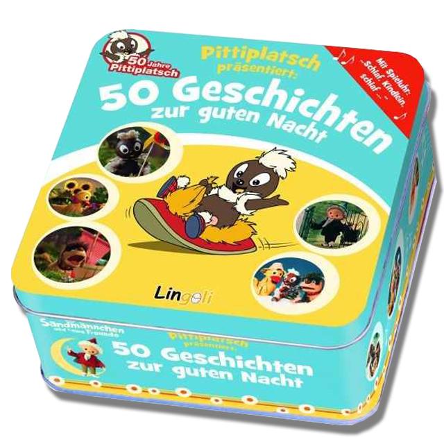 Pittiplatsch Spieluhr mit 50 Geschichten zur Gute Nacht