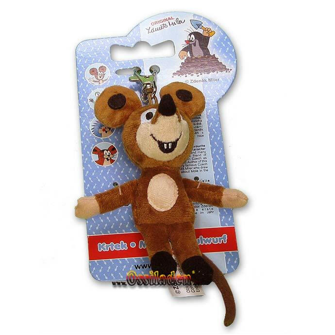 Plüschfigur Maus mini - Schlüsselanhänger, 12cm