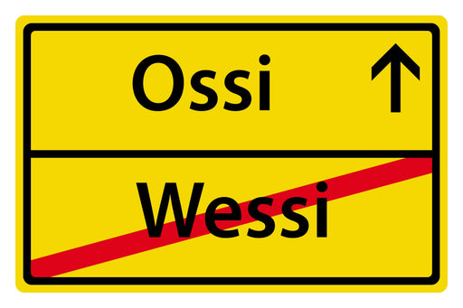 Postkarte Motiv Ossi-Wessi
