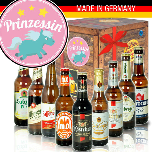 Prinzessin - Geschenkbox "Ostbiere" 9er Set - Ossiladen I Ostprodukte Versand