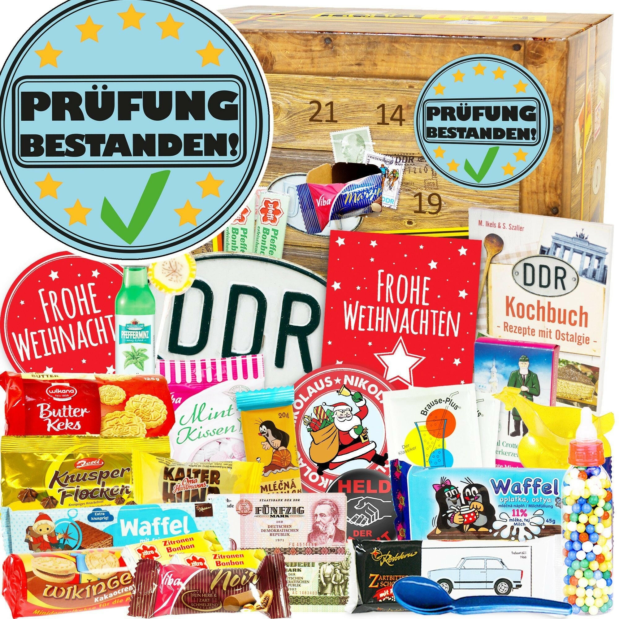 Prüfung bestanden - DDR Adventskalender - Ossiladen I Ostprodukte Versand
