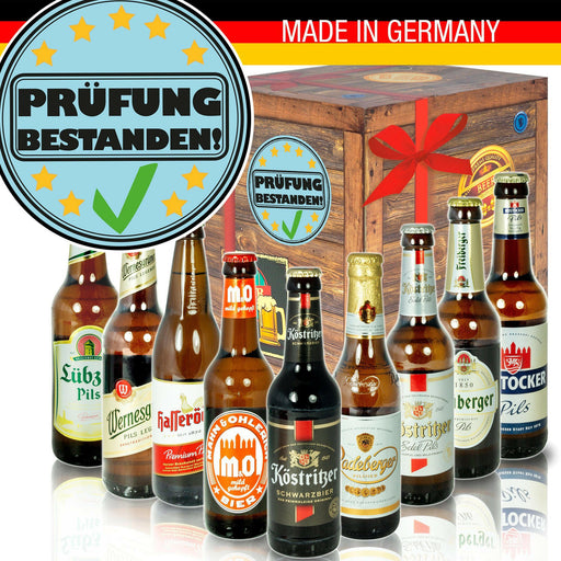 Prüfung bestanden - Geschenkbox "Ostbiere" 9er Set - Ossiladen I Ostprodukte Versand