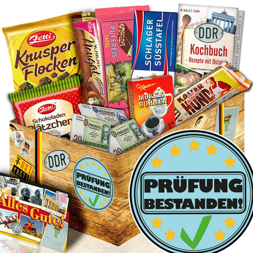 Prüfung bestanden - Geschenkset Ostpaket "Schokoladenbox M" - Ossiladen I Ostprodukte Versand