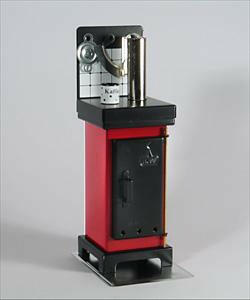 Raeucherkerzenofen- rot/schwarz