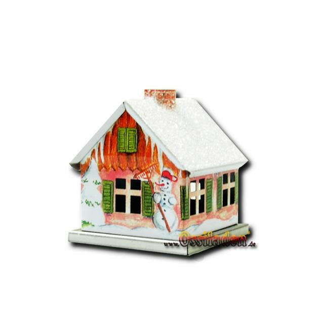 Räucherhäuschen mit Wintermotiv - bunt (KNOX)
