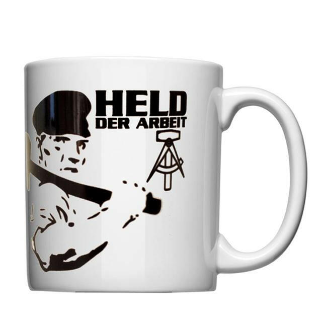 Retro Kaffeebecher - Held der Arbeit - Ossiladen I Ostprodukte Versand
