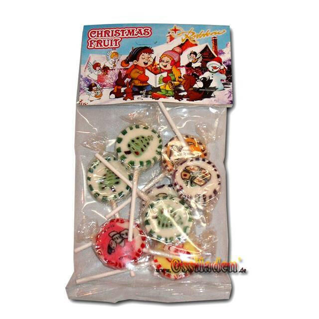 Rocks Lolly - Weihnachten (Rotstern), 8x10g