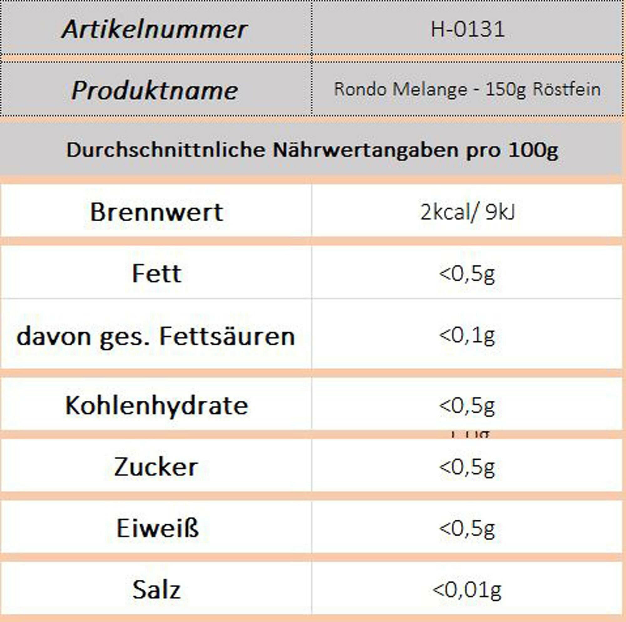 Rondo Melange - 150g (Röstfein) - Ossiladen I Ostprodukte Versand