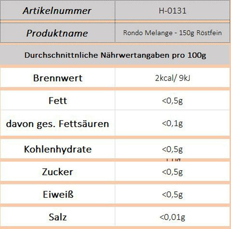 Rondo Melange - 150g (Röstfein) - Ossiladen I Ostprodukte Versand