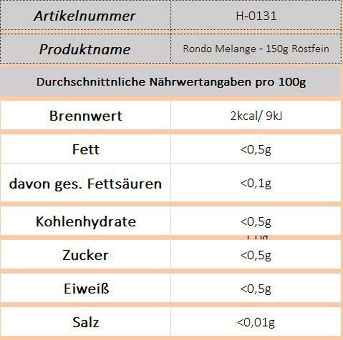Rondo Melange - 150g (Röstfein) - Ossiladen I Ostprodukte Versand