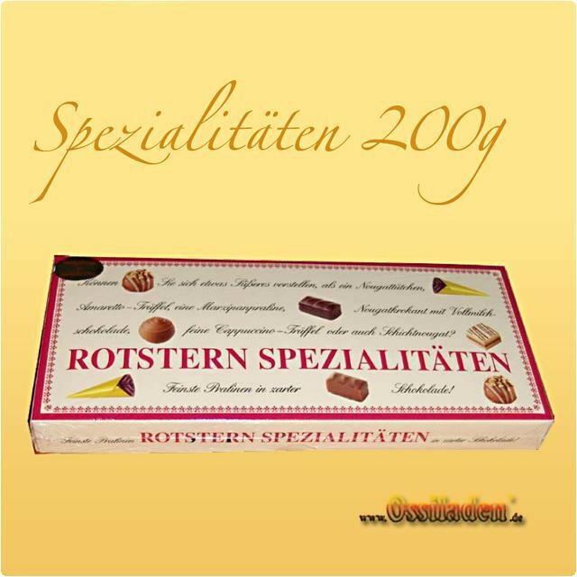 Rotstern Spezialitäten Pralinen - handgefertigt