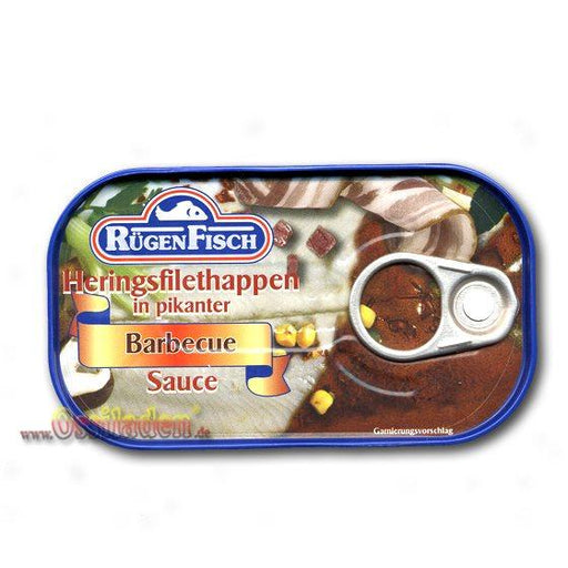 RügenFisch Heringsfilethappen in pikanter BBQ Sauce, 120g