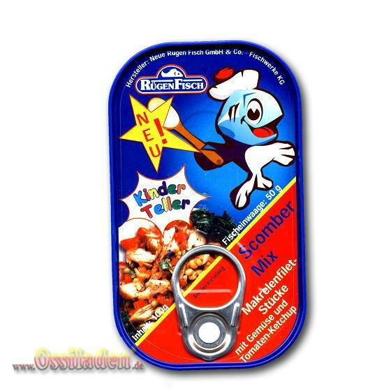 RügenFisch Scomber Mix Kinder Teller, 100g