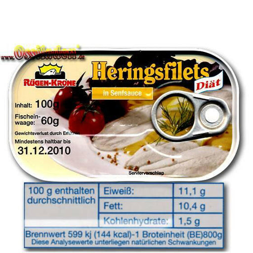 RügenKrone Heringsfilet in Senfsauce - Diät