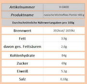 russische Milchtoffees Plombir 400 g