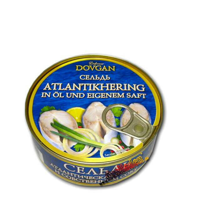 russischer Atlantikhering in Öl und eigenem Saft - Ossiladen I Ostprodukte Versand