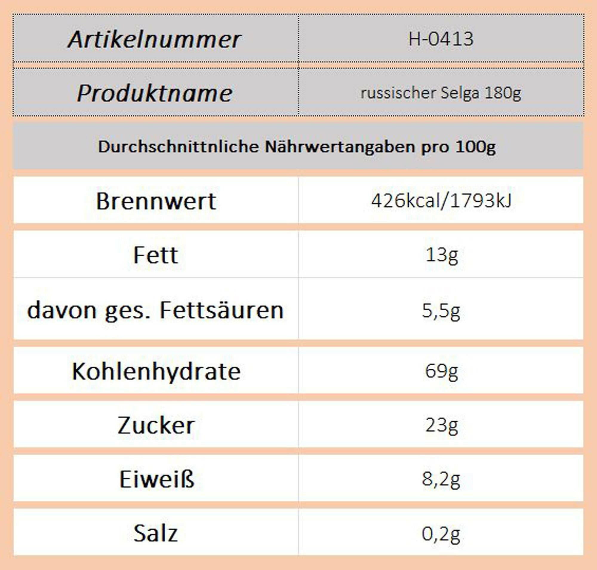 russischer Selga 180g - Ossiladen I Ostprodukte Versand