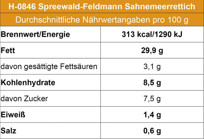 Sahnemeerrettich von Spreewald-Feldmann