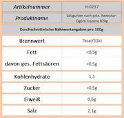 Salzgurken nach poln. Rezeptur-Ogórki kiszone 820g - Ossiladen I Ostprodukte Versand