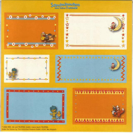 Sandmännchen Sticker - zum Beschriften