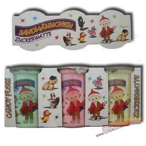 Sandmännchen Zuckerwatte 3er Set