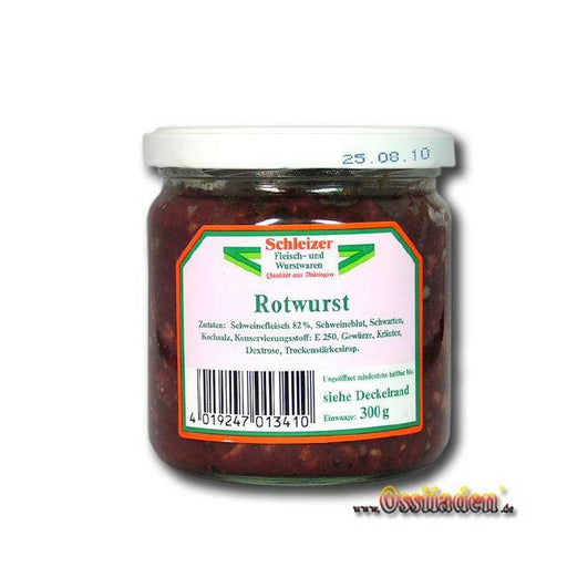 Schleizer Rotwurst 300gr. Glas
