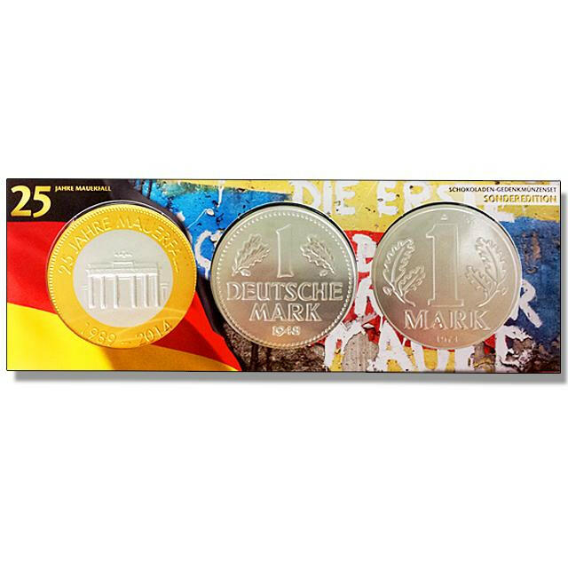 Schoko-Taler 1 Mark 3er - 25 Jahre Mauerfall