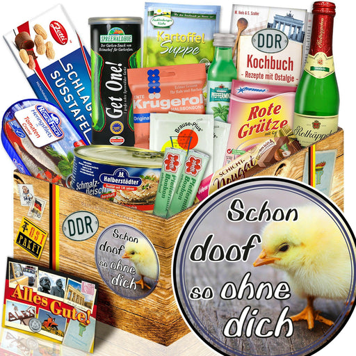 Schon doof so ohne Dich - Spezialitäten Set M - Ossiladen I Ostprodukte Versand
