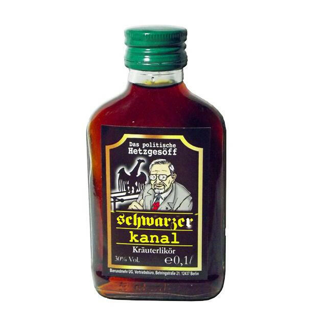 Schwarzer Kanal Flachmann 0.1L