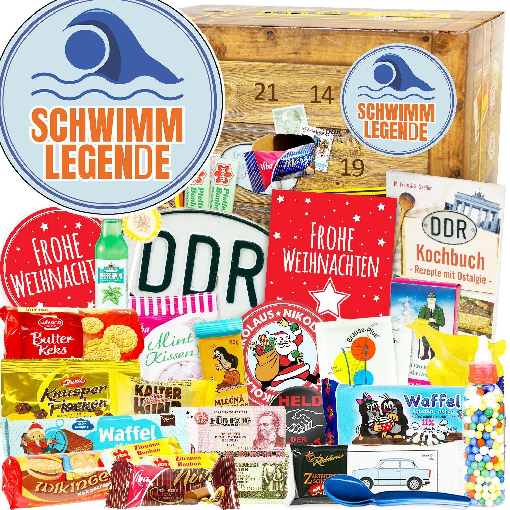 Schwimm Megende - DDR Adventskalender - Ossiladen I Ostprodukte Versand