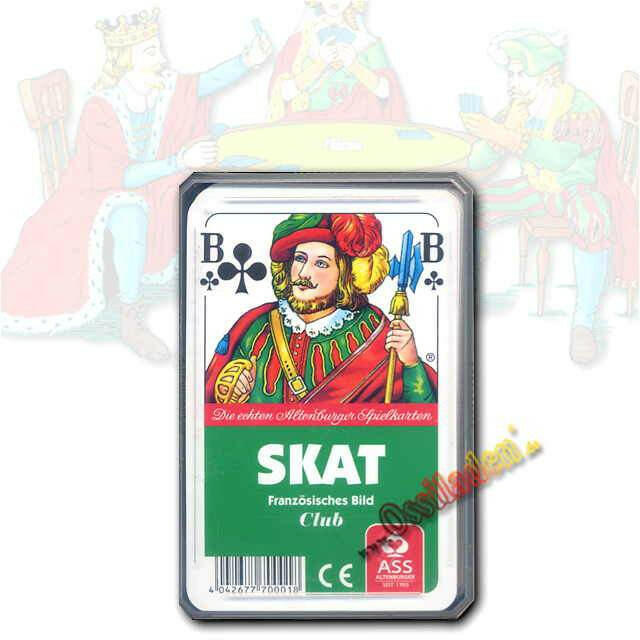 Skat-Karten Altenburger, franz. Blatt - durchs. Etui