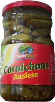 Spreewald-Feldmann Cornichons, 670 g - Ossiladen I Ostprodukte Versand