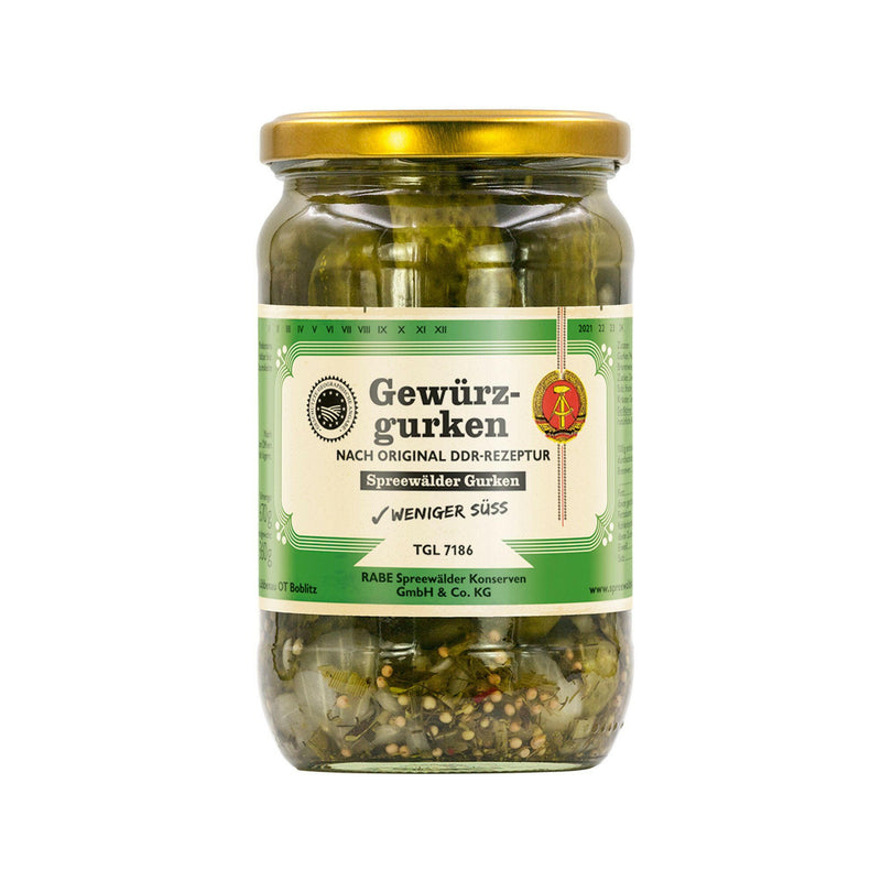 Spreewald Gewürzgurken nach Original DDR Rezeptur 670g (Spreewaldrabe)