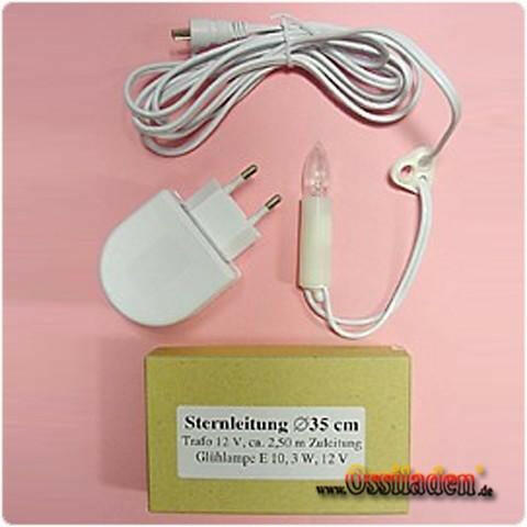 Sternbeleuchtung für Sterne bis 35cm (12V)