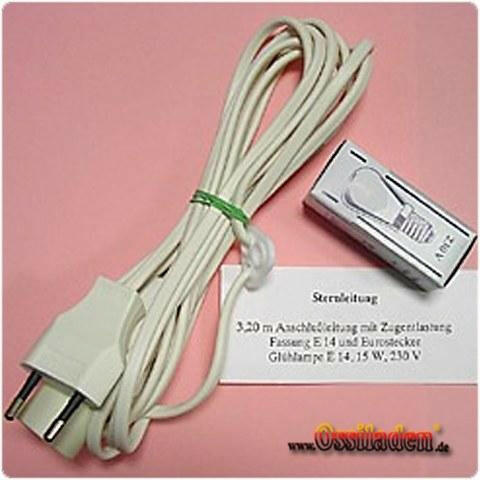 Sternbeleuchtung für Sterne bis 60 cm (220V)