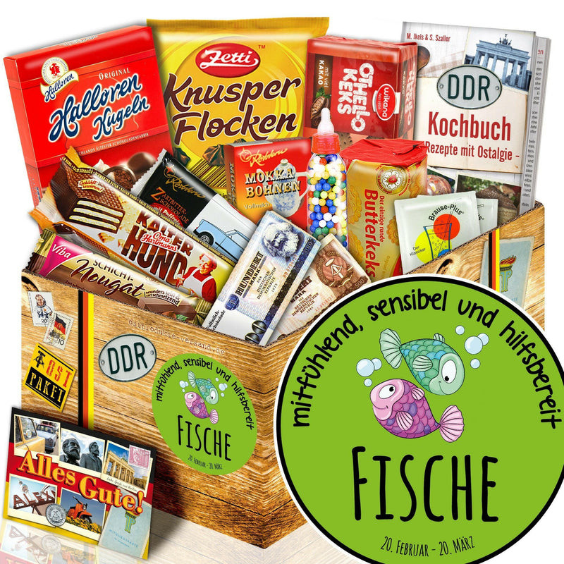 Sternzeichen Fische - Süßigkeiten Set DDR L - Ossiladen I Ostprodukte Versand
