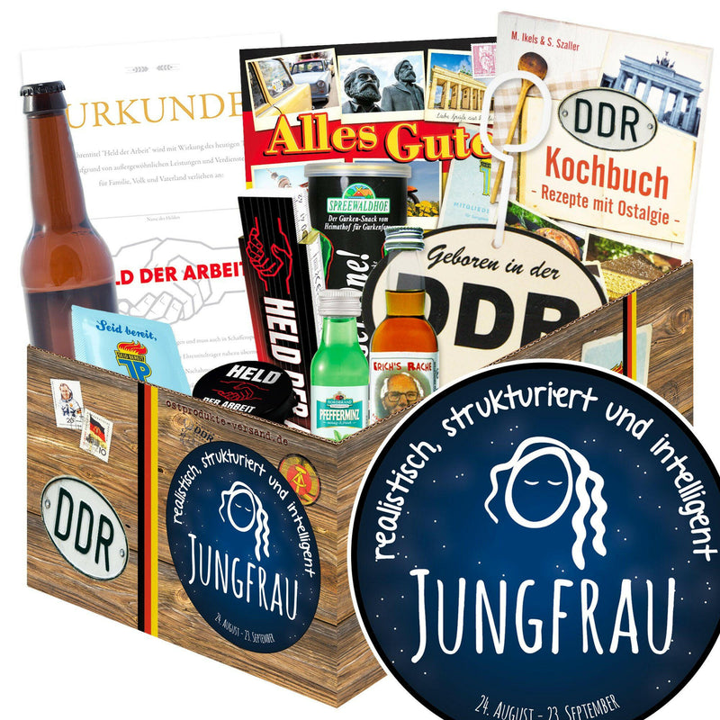 Sternzeichen Jungfrau - Geschenkset Ostpaket "Männer Box" - Ossiladen I Ostprodukte Versand
