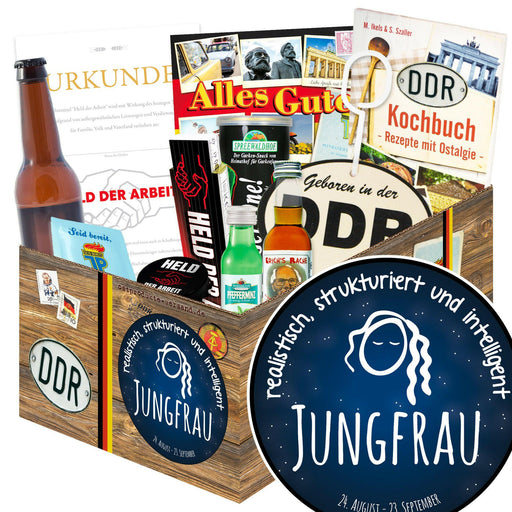 Sternzeichen Jungfrau - Geschenkset Ostpaket "Männer Box" - Ossiladen I Ostprodukte Versand