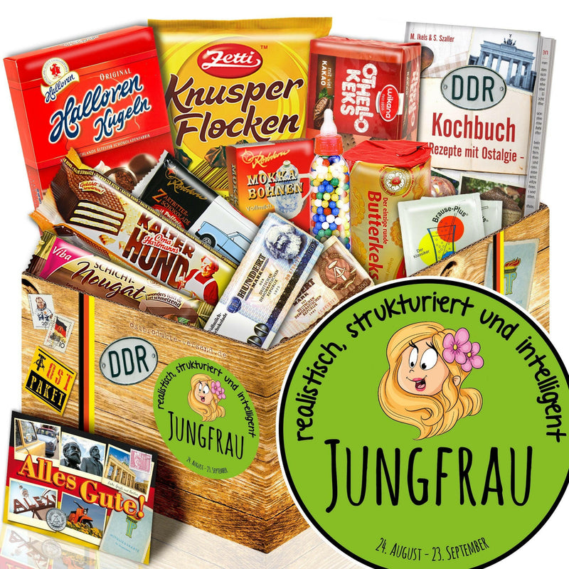 Sternzeichen Jungfrau - Süßigkeiten Set DDR L - Ossiladen I Ostprodukte Versand