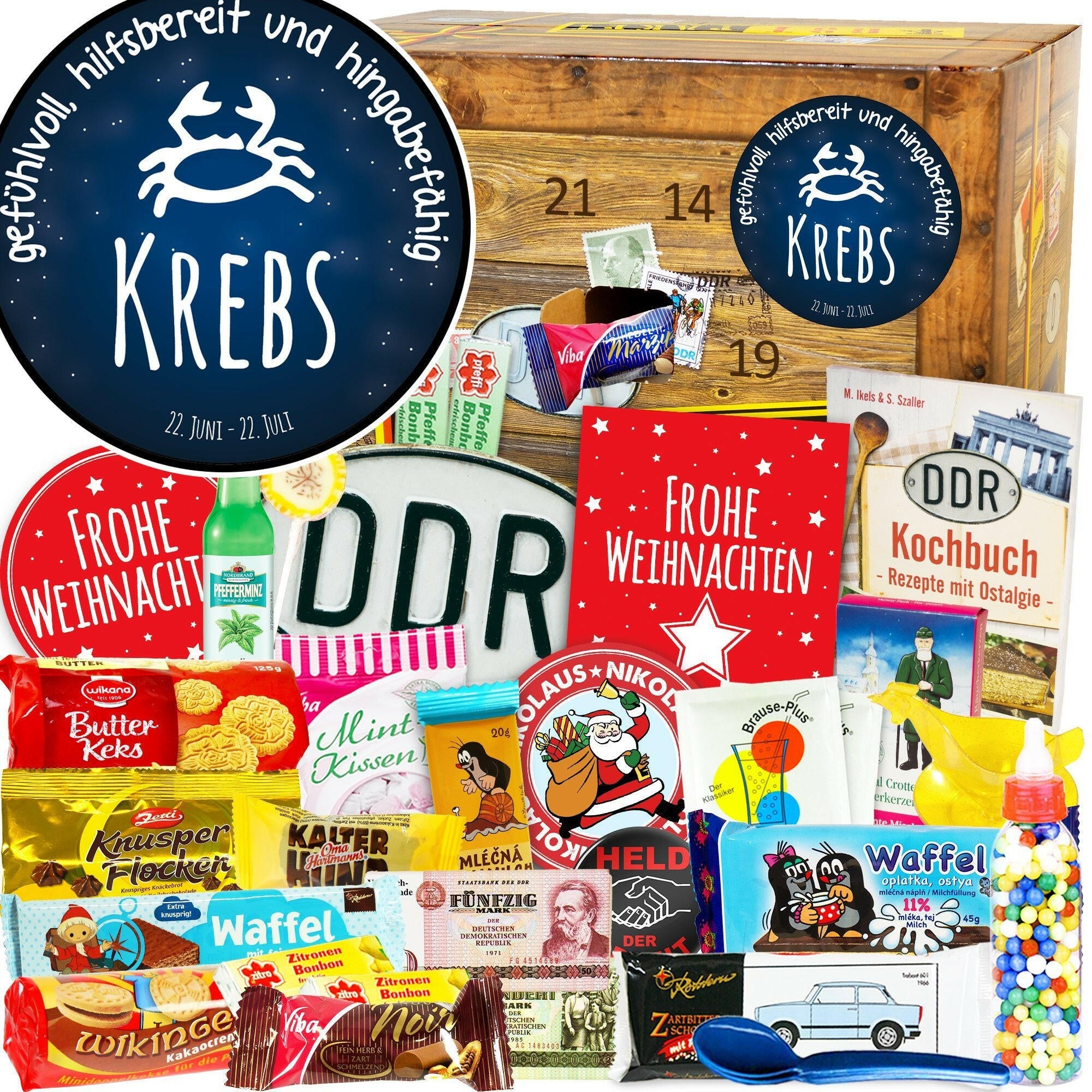 Sternzeichen Krebs - DDR Adventskalender - Ossiladen I Ostprodukte Versand