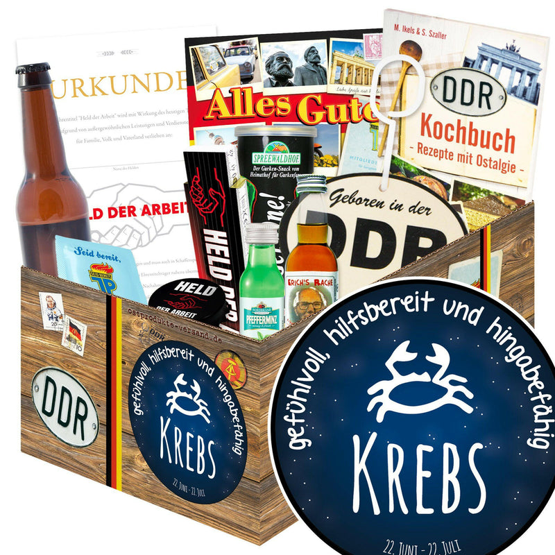 Sternzeichen Krebs - Geschenkset Ostpaket "Männer Box" - Ossiladen I Ostprodukte Versand