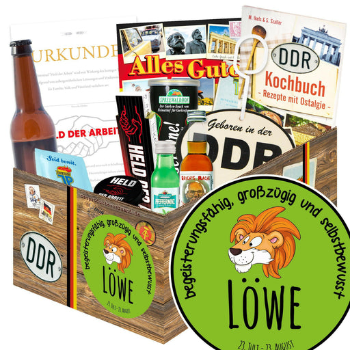 Sternzeichen Löwe - Geschenkset Ostpaket "Männer Box" - Ossiladen I Ostprodukte Versand