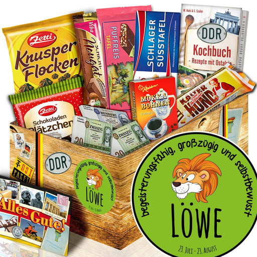 Sternzeichen Löwe - Geschenkset Ostpaket "Schokoladenbox M" - Ossiladen I Ostprodukte Versand