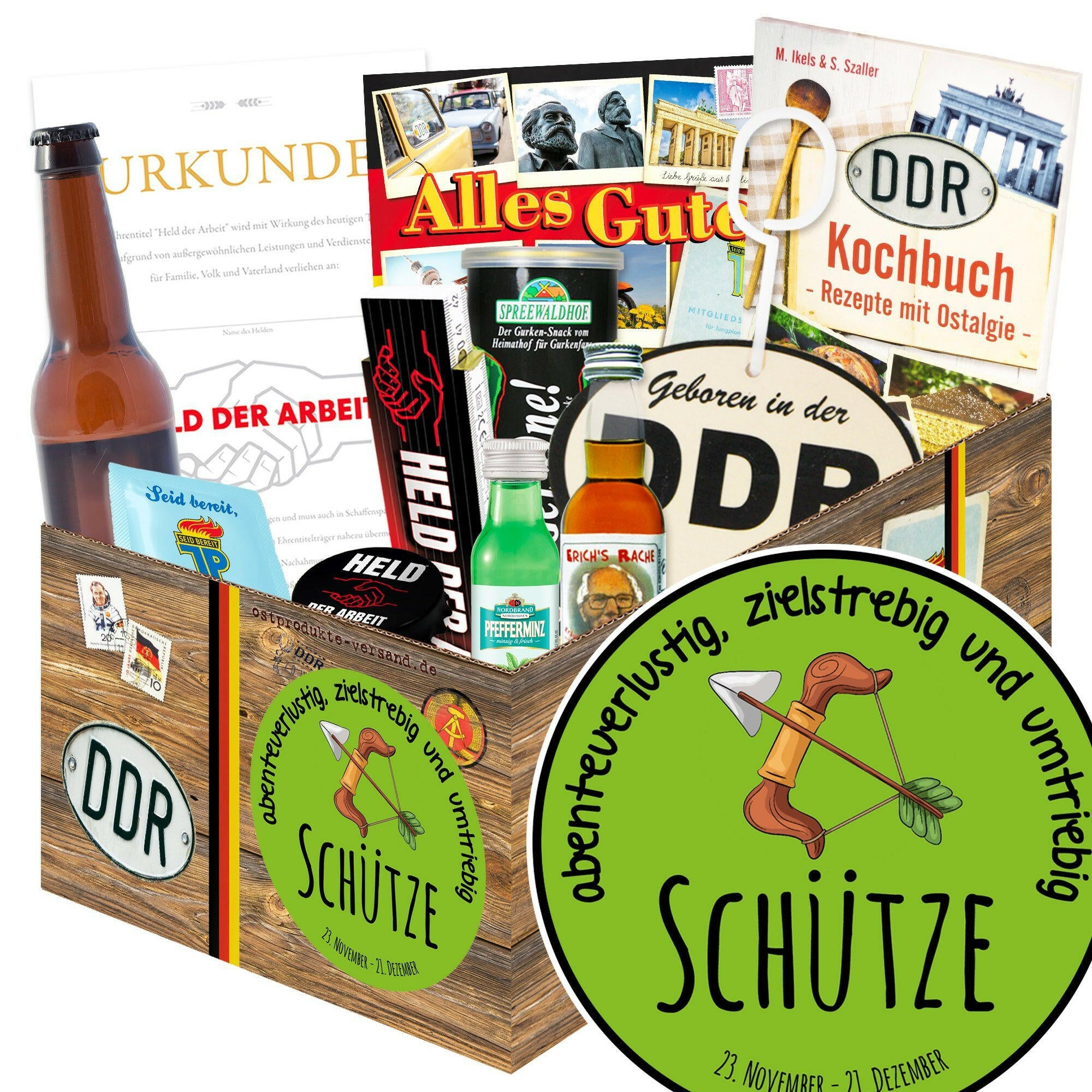 Sternzeichen Schütze - Geschenkset Ostpaket "Männer Box" - Ossiladen I Ostprodukte Versand