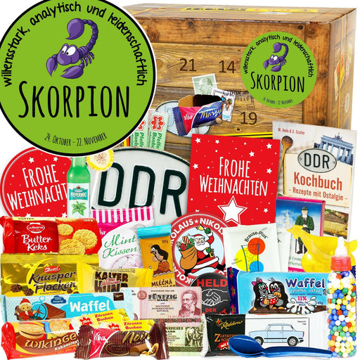 Sternzeichen Skorpion - Adventskalender DDR - Ossiladen I Ostprodukte Versand