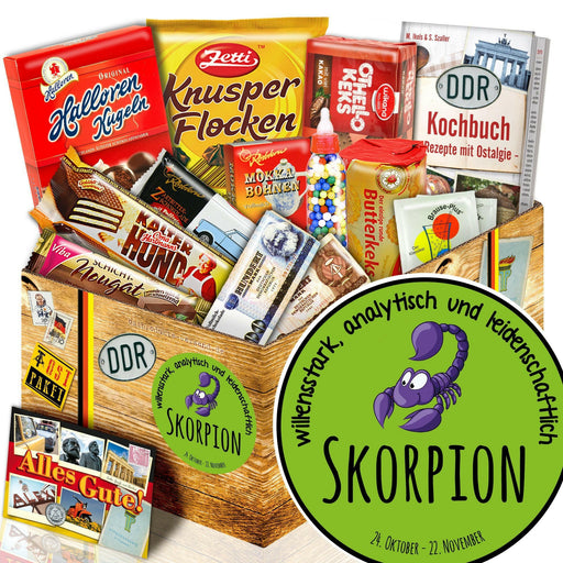 Sternzeichen Skorpion - Süßigkeiten Set DDR L - Ossiladen I Ostprodukte Versand