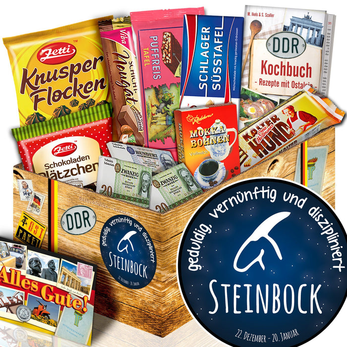 Sternzeichen Steinbock - Geschenkset Ostpaket "Schokoladenbox M" - Ossiladen I Ostprodukte Versand