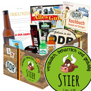 Sternzeichen Stier - Geschenkset Ostpaket "Männer Box" - Ossiladen I Ostprodukte Versand