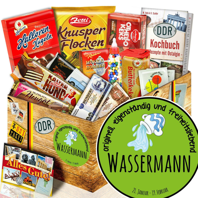 Sternzeichen Wassermann - Süßigkeiten Set DDR L - Ossiladen I Ostprodukte Versand