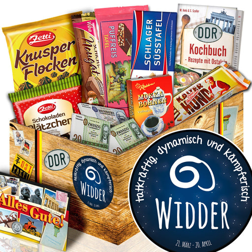 Sternzeichen Widder - Geschenkset Ostpaket "Schokoladenbox M" - Ossiladen I Ostprodukte Versand